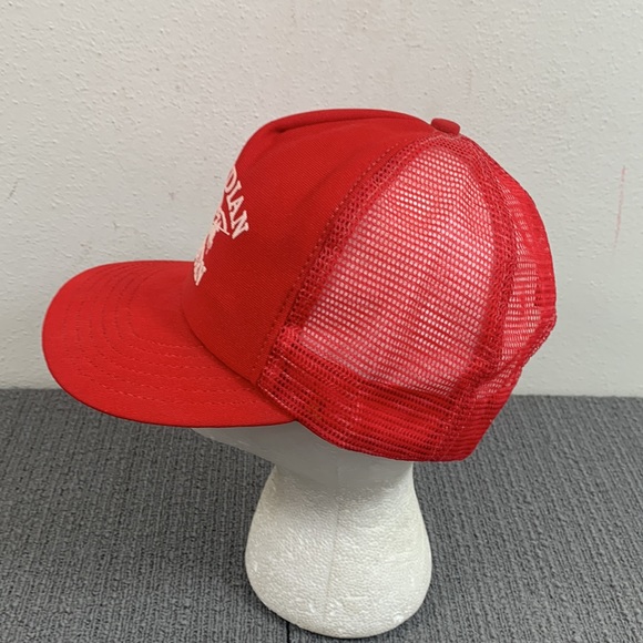 Vintage Guardian Auburn Trucker Hat Mens OSFA Red White Mesh Back Snapback P Cap - Picture 6 of 14